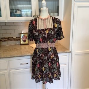 MOVING SALE! Anthropologie Foxiedox Cottagecore Floral Lace Dress